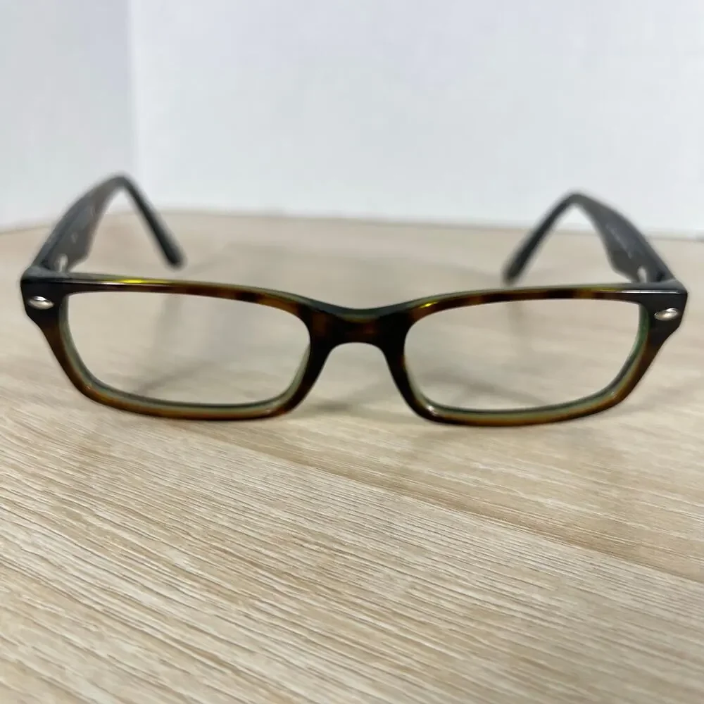 Ray-Ban RB5206 2445 Eyeglasses 52-18-140 Brown Green Full Rim PARTS ONLY